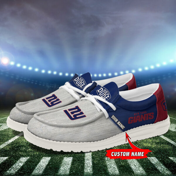 Tubopro New York Giants Personalized Hey Dude Shoes For Men And Women - Image 3