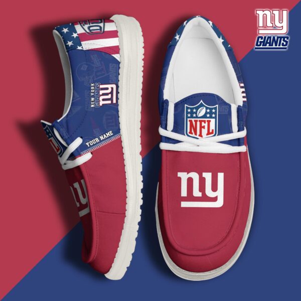 Tubopro New York Giants Personalized Hey Dude Shoes For Men And Women