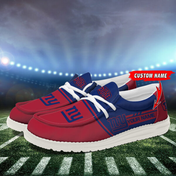 Tubopro New York Giants Personalized Hey Dude Shoes For Men And Women - Image 3