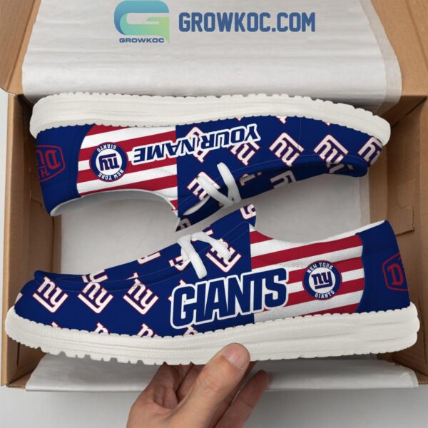 Tubopro New York Giants Personalized Hey Dude Shoes For Men And Women