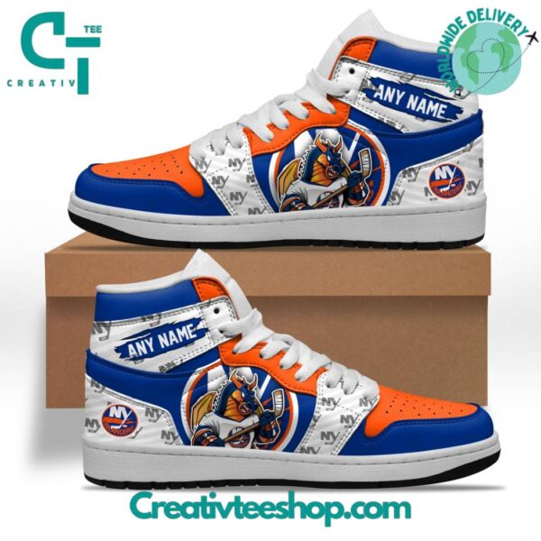 Tubopro New York Islanders AJ1 High Sneakers Shoes For Men And Women