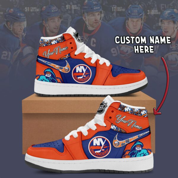 Tubopro New York Islanders AJ1 High Sneakers Shoes For Men And Women