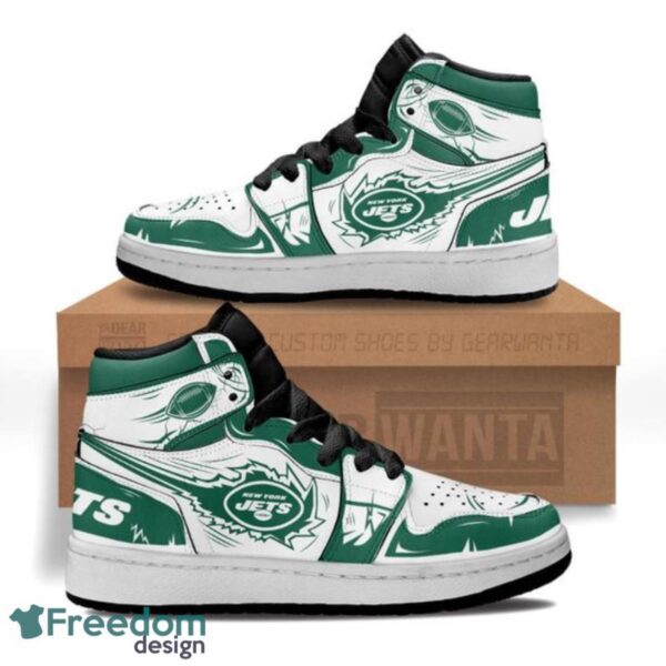 Tubopro New York Jets AJ1 High Sneakers Shoes For Men And Women