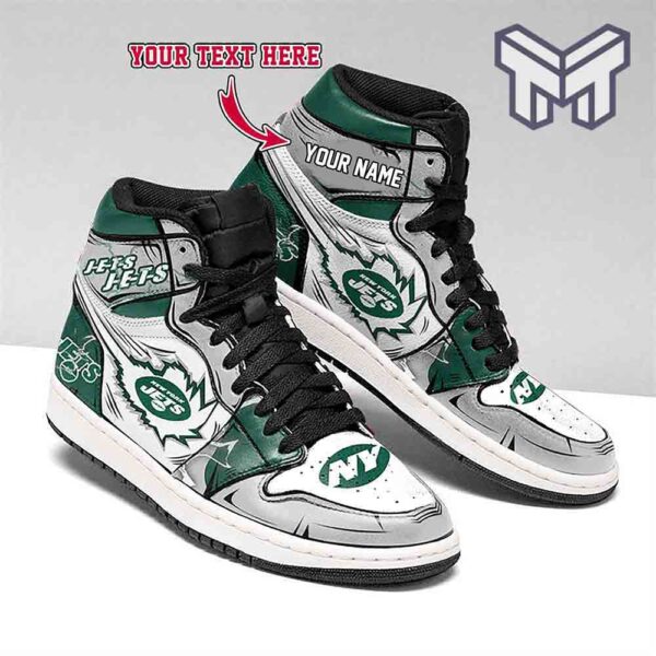 Tubopro New York Jets AJ1 High Sneakers Shoes For Men And Women