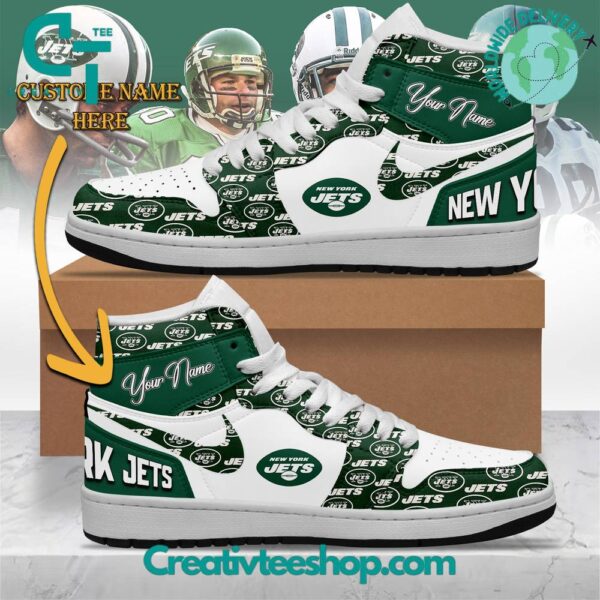 Tubopro New York Jets AJ1 High Sneakers Shoes For Men And Women