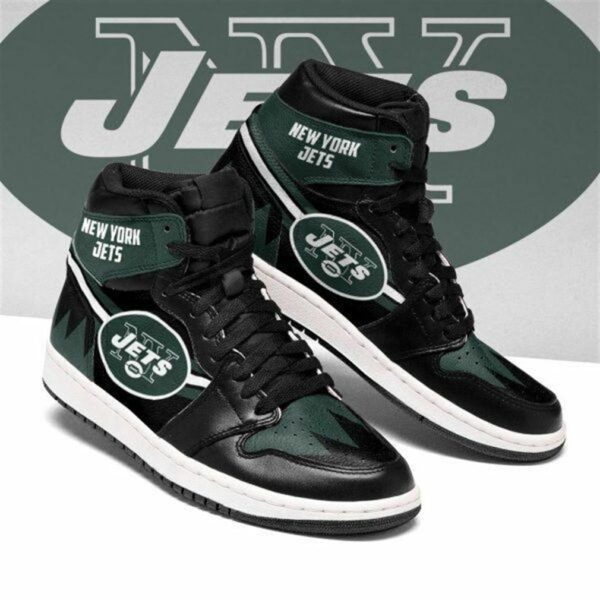 Tubopro New York Jets NFL AJ1 High Sneakers Shoes For Men And Women
