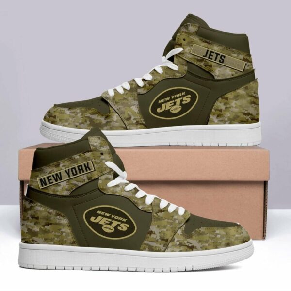 Tubopro New York Jets NFL AJ1 High Sneakers Shoes For Men And Women