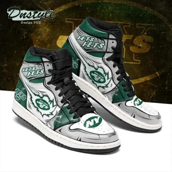 Tubopro New York Jets NFL AJ1 High Sneakers Shoes For Men And Women