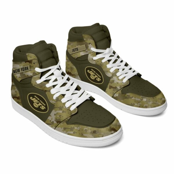 Tubopro New York Jets NFL AJ1 High Sneakers Shoes For Men And Women - Image 2