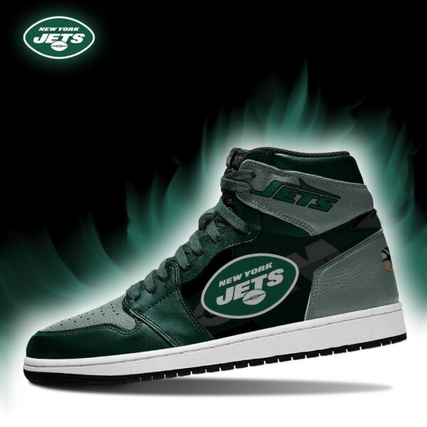 Tubopro New York Jets NFL AJ1 High Sneakers Shoes For Men And Women - Image 2