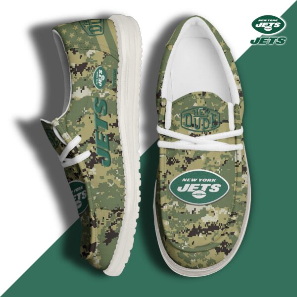 Tubopro New York Jets Personalized Hey Dude Shoes For Men And Women