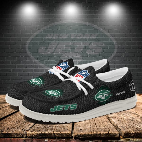 Tubopro New York Jets Personalized Hey Dude Shoes For Men And Women - Image 3