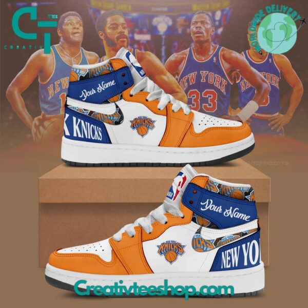 Tubopro New York Knicks AJ1 High Sneakers Shoes For Men And Women