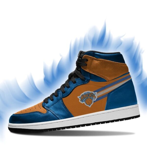Tubopro New York Knicks NBA AJ1 High Sneakers Shoes For Men And Women - Image 3