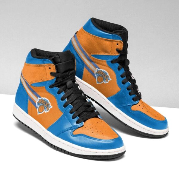 Tubopro New York Knicks NBA AJ1 High Sneakers Shoes For Men And Women - Image 2