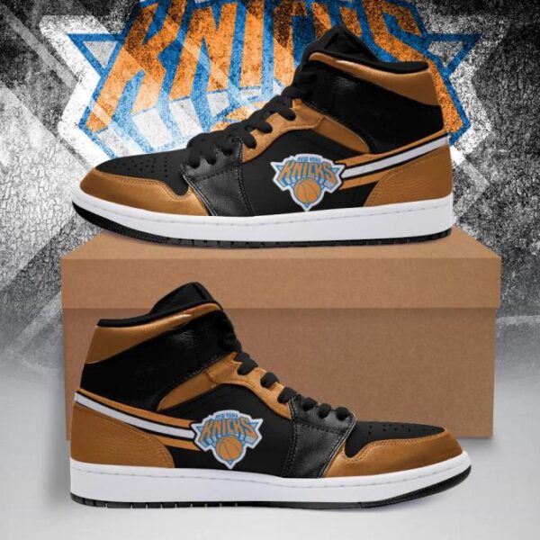 Tubopro New York Knicks NBA AJ1 High Sneakers Shoes For Men And Women