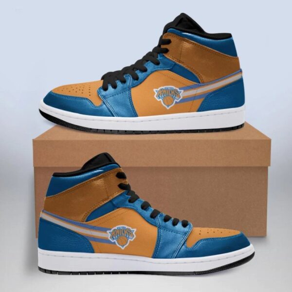 Tubopro New York Knicks NBA AJ1 High Sneakers Shoes For Men And Women