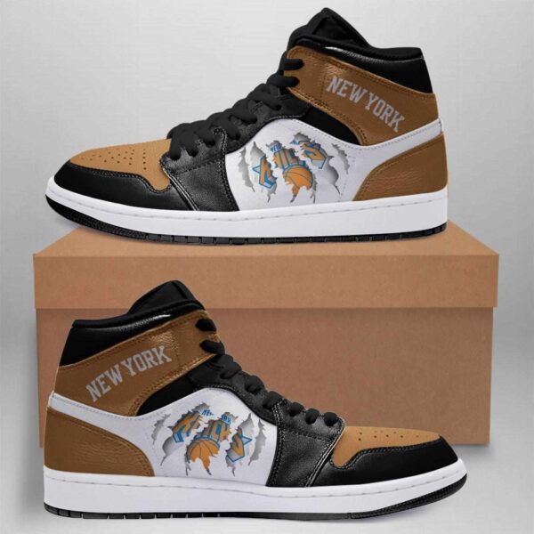 Tubopro New York Knicks NBA AJ1 High Sneakers Shoes For Men And Women