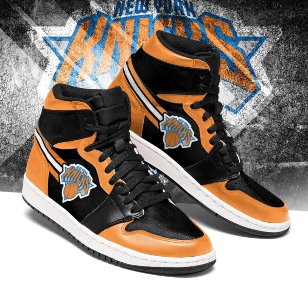 Tubopro New York Knicks NBA AJ1 High Sneakers Shoes For Men And Women - Image 2