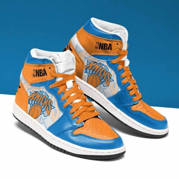 Tubopro New York Knicks NBA AJ1 High Sneakers Shoes For Men And Women