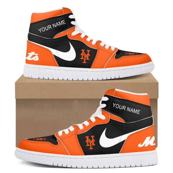 Tubopro New York Mets AJ1 High Sneakers Shoes For Men And Women - Image 2
