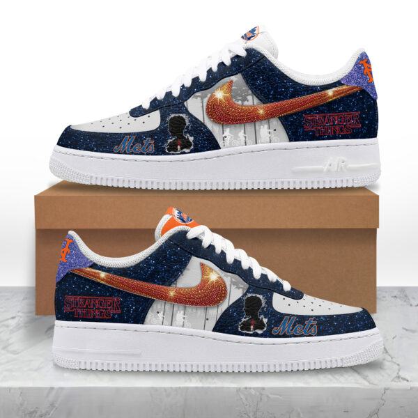 Tubopro New York Mets x Stranger Things Air Low-Top Sneakers Shoes For Men And Women - Image 2