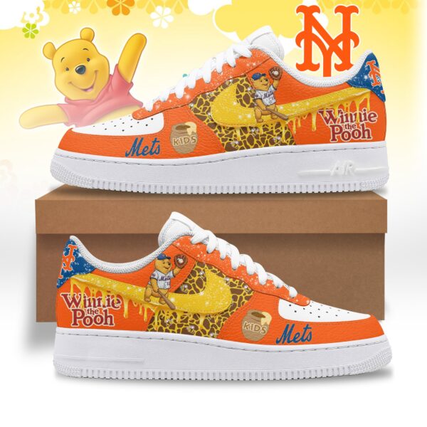 Tubopro New York Mets x Winnie the Pooh Air Low-Top Sneakers Shoes For Men And Women