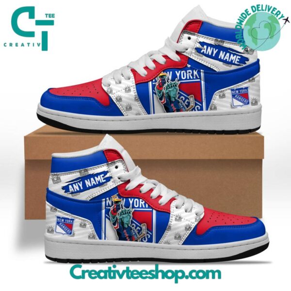 Tubopro New York Rangers AJ1 High Sneakers Shoes For Men And Women