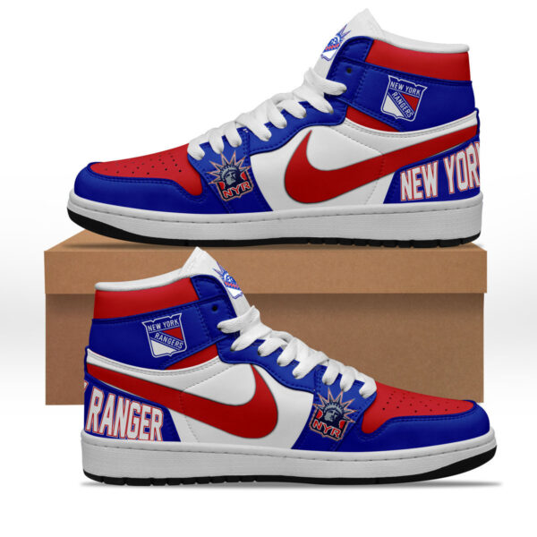 Tubopro New York Rangers AJ1 High Sneakers Shoes For Men And Women