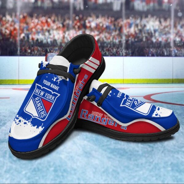 Tubopro New York Rangers Hey Dude Shoes For Men And Women - Image 2