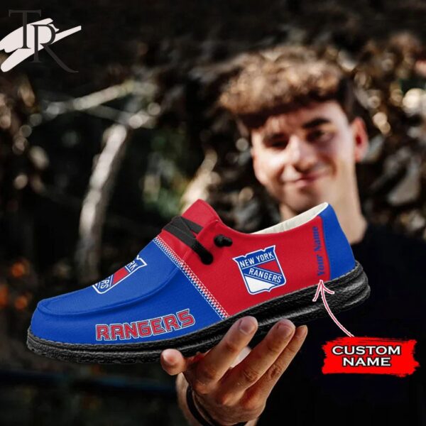 Tubopro New York Rangers Personalized Hey Dude Shoes For Men And Women - Image 5
