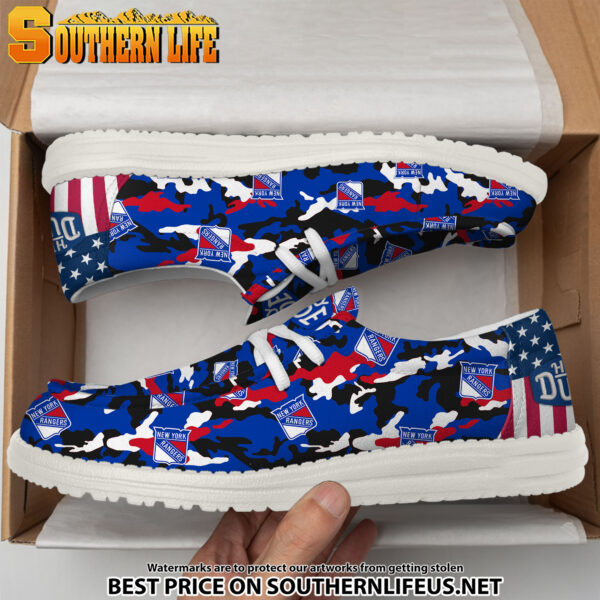 Tubopro New York Rangers Personalized Hey Dude Shoes For Men And Women - Image 4