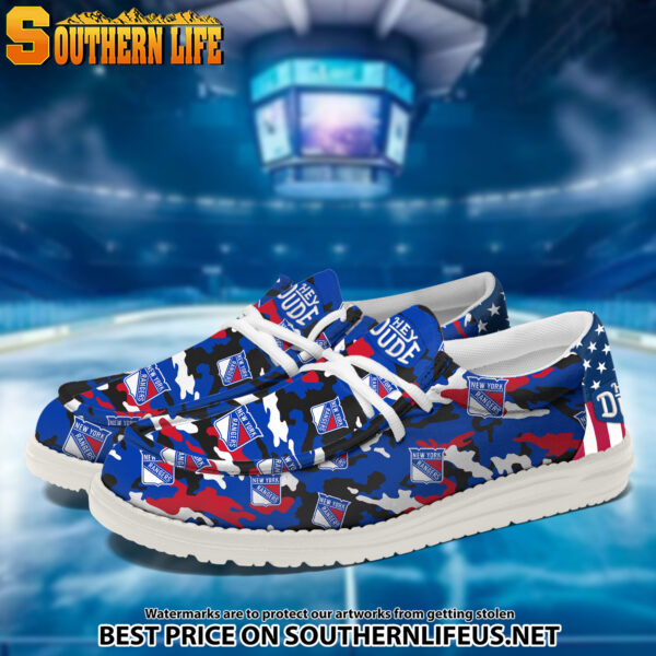 Tubopro New York Rangers Personalized Hey Dude Shoes For Men And Women - Image 2
