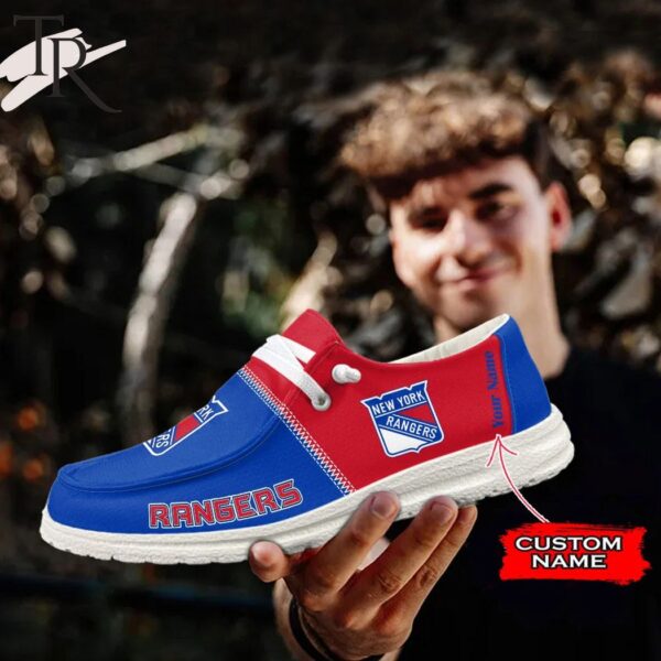 Tubopro New York Rangers Personalized Hey Dude Shoes For Men And Women - Image 3