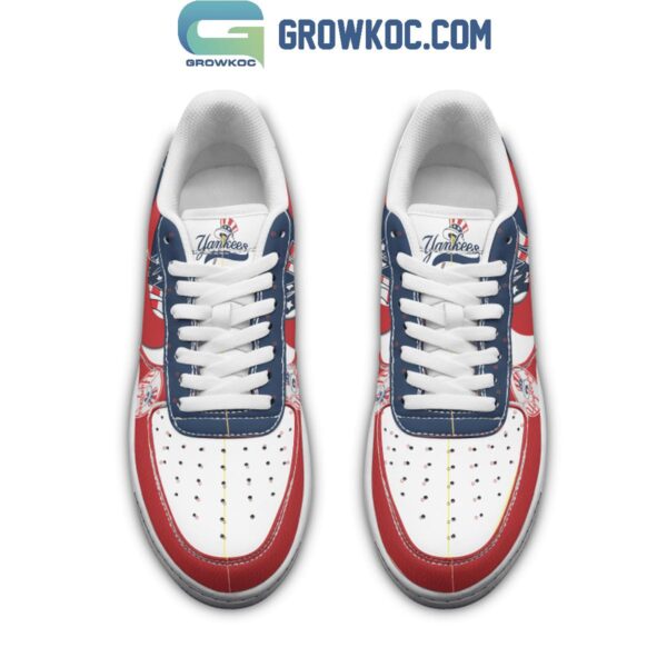 Tubopro New York Yankees Air Low-Top Sneakers Shoes For Men And Women - Image 3