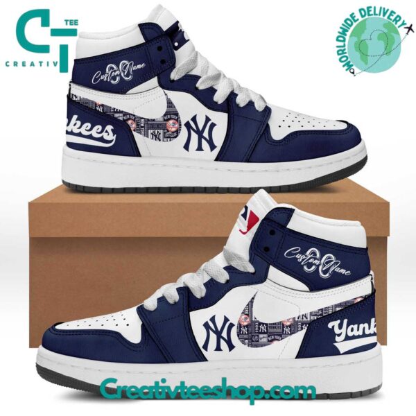 Tubopro New York Yankees AJ1 High Sneakers Shoes For Men And Women