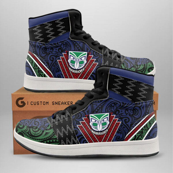 Tubopro New Zealand Warriors AJ1 High Sneakers Shoes For Men And Women