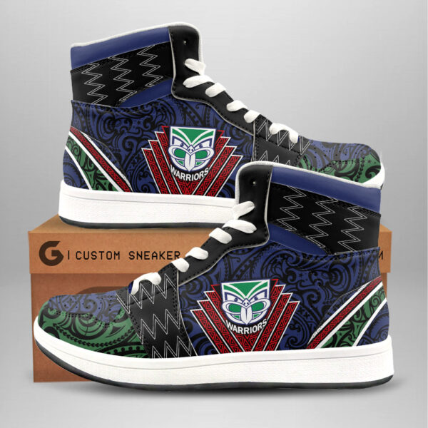 Tubopro New Zealand Warriors AJ1 High Sneakers Shoes For Men And Women