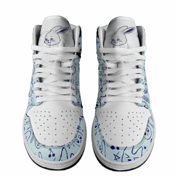 Tubopro NewJeans Bunnies AJ1 High Sneakers Shoes For Men And Women - Image 2