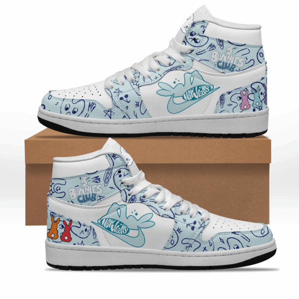 Tubopro NewJeans Bunnies AJ1 High Sneakers Shoes For Men And Women