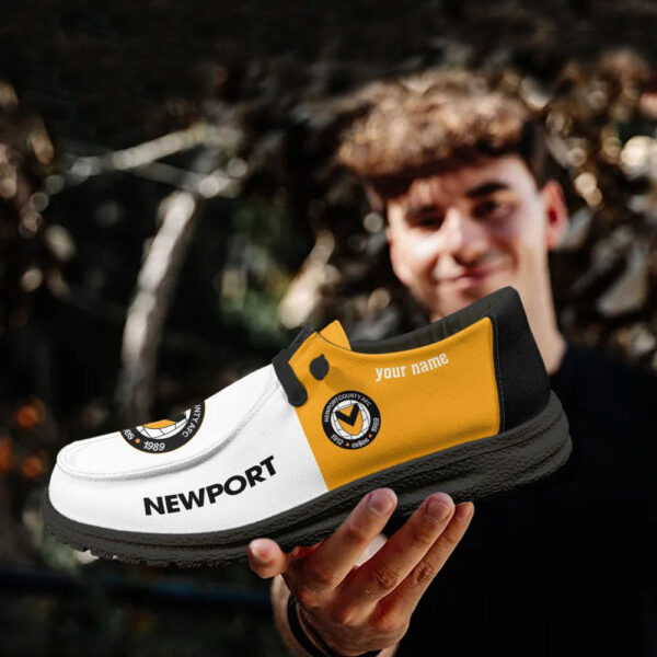 Tubopro Newport County Personalized Hey Dude Shoes For Men And Women - Image 4