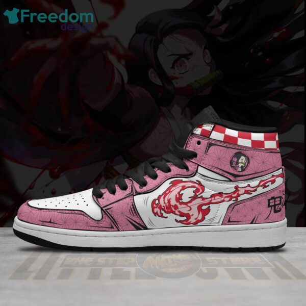 Tubopro Nezuko And Zenitsu AJ1 High Sneakers Shoes For Men And Women - Image 3