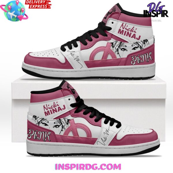 Tubopro Nicki Minaj AJ1 High Sneakers Shoes For Men And Women - Image 2
