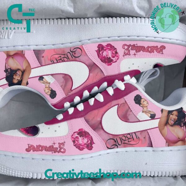 Tubopro Nicki Minaj Pink Friday Air Low-Top Sneakers Shoes For Men And Women - Image 2