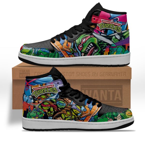Tubopro Ninja Turtles AJ1 High Sneakers Shoes For Men And Women - Image 2