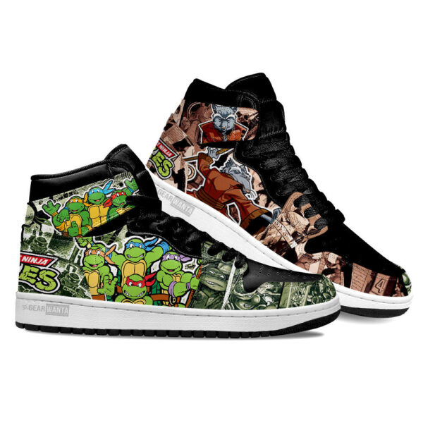 Tubopro Ninja Turtles AJ1 High Sneakers Shoes For Men And Women