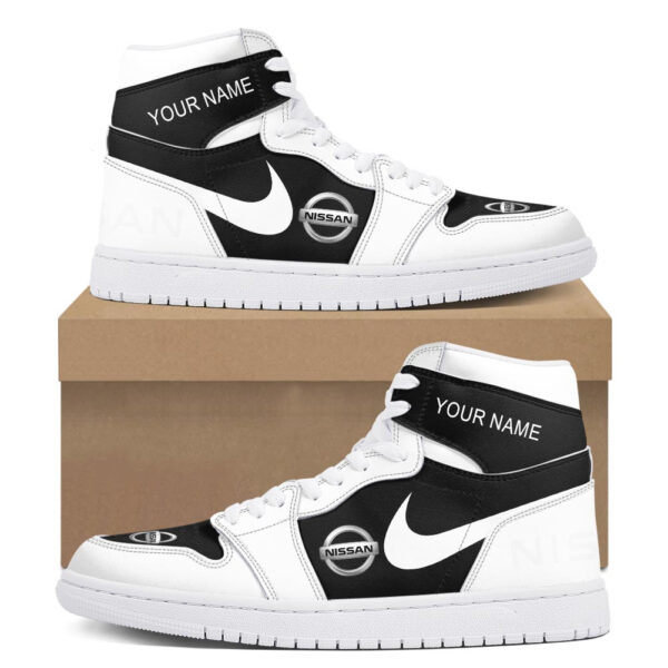 Tubopro Nissan Trucks AJ1 High Sneakers Shoes For Men And Women - Image 2