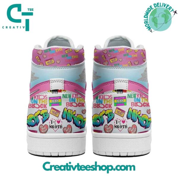Tubopro NKOTB Band AJ1 High Sneakers Shoes For Men And Women - Image 3