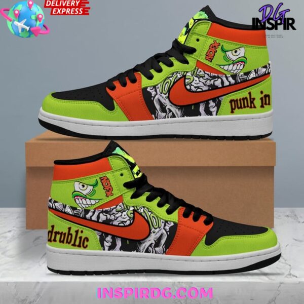 Tubopro NOFX Punk in Drublic AJ1 High Sneakers Shoes For Men And Women - Image 2