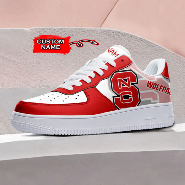 Tubopro North Carolina State Wolfpack NCAA Air Low-Top Sneakers Shoes For Men And Women - Image 2